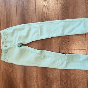 Iris Skinny Jeans Mint Green  - size 7